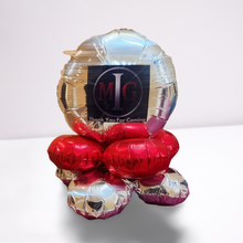 Load image into Gallery viewer, Decorative balloons with a visible logo on a white background